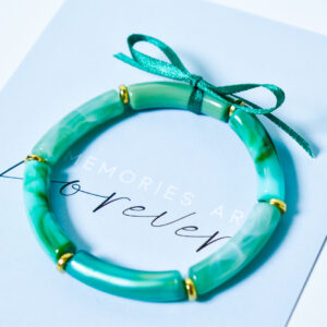 Armbandje Groen Marmerprint