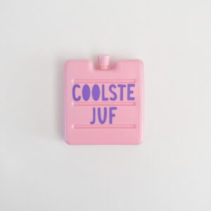 Koelelement - Coolste Juf - Roze/Paars