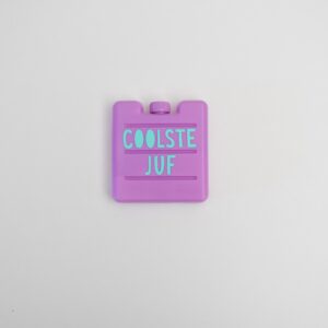Koelelement - Coolste Juf - Paars/Mint
