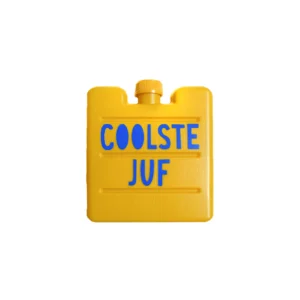 Koelelement - Coolste Juf - Okergeel/Blauw
