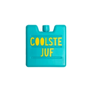Koelelement - Coolste Juf - Turquoise/Geel