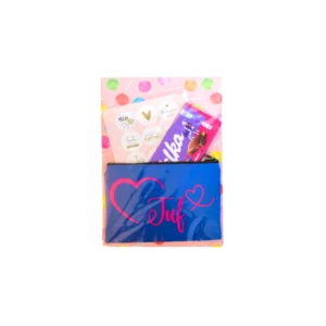 Etui/Chocolade Cadeauset - Blauw - Juf