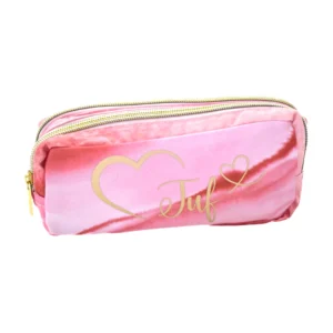 Etui - Marmer Roze Goud - Juf