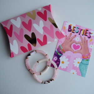 Armbandjes Besties Set 13 Roze Glitter Panterprint