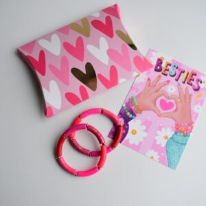 Armbandjes Besties Set 16 Rood Roze Marmer