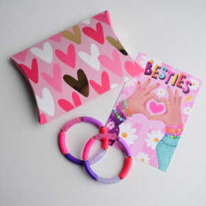 Armbandjes Besties Set 3 Paars Roze Glitter