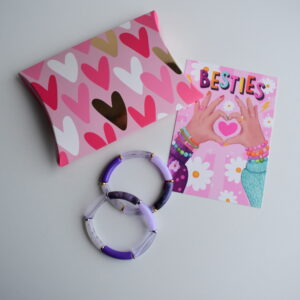 Armbandjes Besties Set 1 Lila Paars Marmer