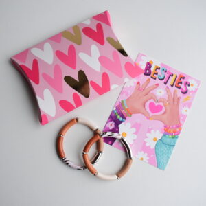 Armbandjes Besties Set 5 Bruin Beige Panter