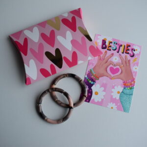 Armbandjes Besties Set 7 Zwart Nude Marmer