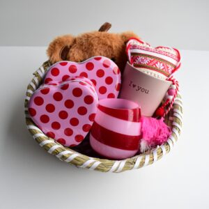 I love YOU cadeauset rood/roze