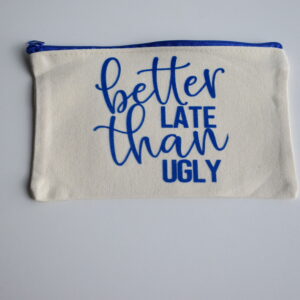 Etui - Blauw - Better Late Than Ugly