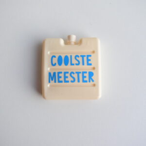 Koelelement - Coolste Meester - Wit/Blauw