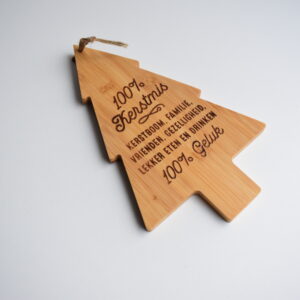 Kerstboom Borrelplankje 100% kerstmis